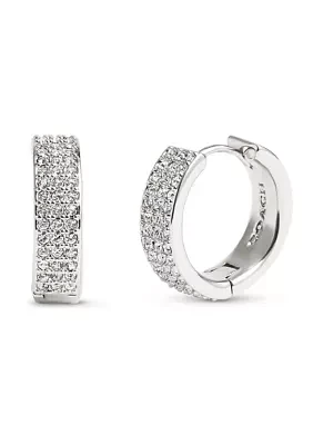 Pavé Huggie Earrings