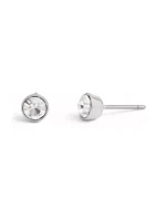 Convertible Halo Stone Stud Earrings