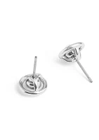 Convertible Halo Stone Stud Earrings