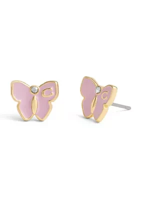 Signature Butterfly Stud Earrings