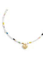 Signature Heart Pearl Choker Necklace