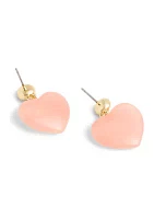 Signature Resin Heart Drop Earrings