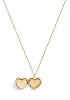 Signature Heart Locket Pendant Necklace