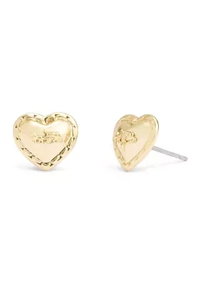 Signature Horse & Carriage Heart Stud Earrings