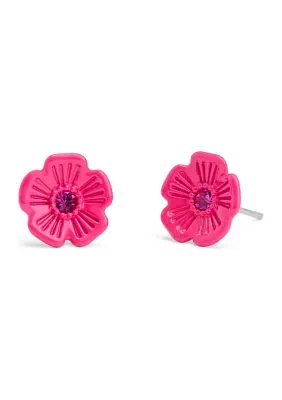 Signature Tea Rose Stud Earrings