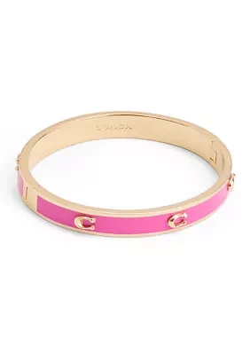 Signature C Enamel Bangle Bracelet