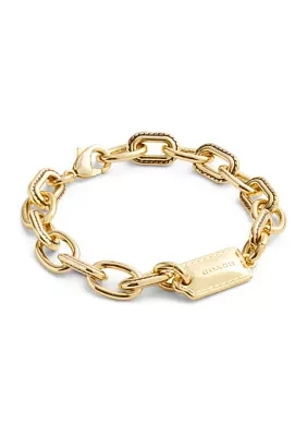 Signature Stitched Chain Link Bracelet