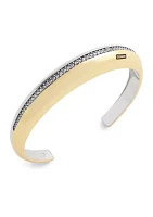 Signature Pavé Tubular Cuff Bracelet