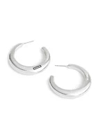 Signature Hallmark Tubular Hoop Earrings