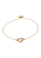 Signature Pavé Heart Slider Bracelet