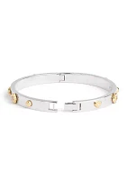 Signature Mixed Motif Bangle Bracelet