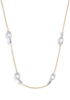 Signature Pavé C Strand Necklace