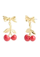 Cherry Cluster Drop Earrings