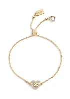 Signature C Pavé Heart Slider Bracelet