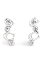 Signature C Stone Crawler Earrings