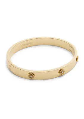 Signature Tea Rose Enamel Bangle Bracelet