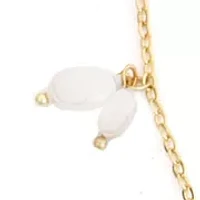 Gold Plated Pearl Drops Y Necklace