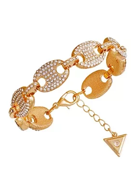 Gold Tone Pavé Bracelet
