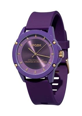 Unisex Broadell Purple Silicone Band Watch - 44 Millimeter