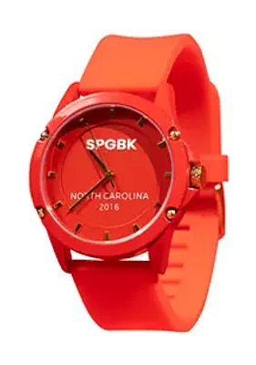 SPGBK Unisex 71st Red Silicone Strap Watch - 44 Millimeter