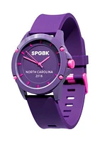  Unisex Montclair Purple and Pink Silicone Band Watch