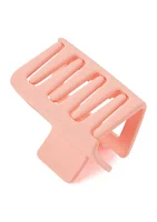 Assorted Peach Square Claw Clip 6 Piece Set