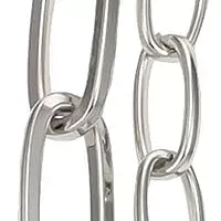 Silver Tone 18'' + 3 '' Extender Double Row Open Link Chain Necklace