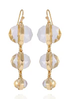 14K Plated Crystal Drop Earring