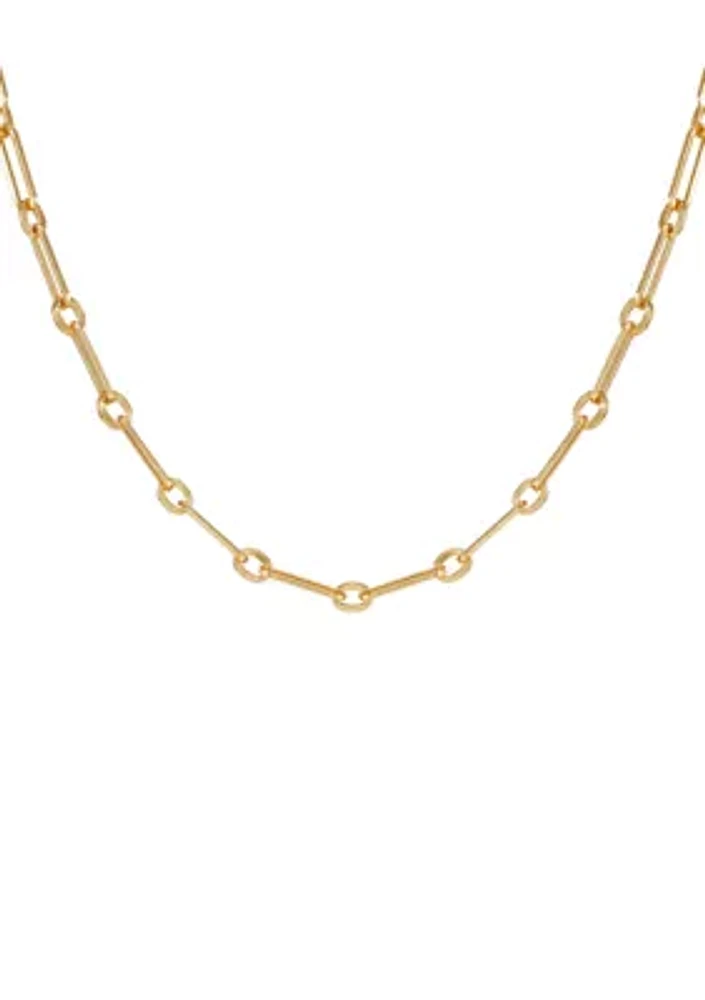 14K Gold Plated Link Necklace