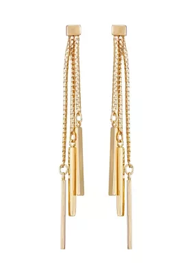 14K Gold Fringe Earrings