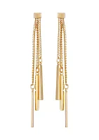 14K Gold Fringe Earrings