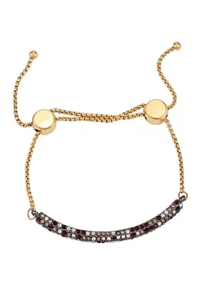 Two-Tone Pavé Slider Bracelet