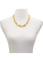 Gold-Tone Chunky Chain Necklace