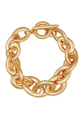 Gold-Tone Chunky Chain Bracelet