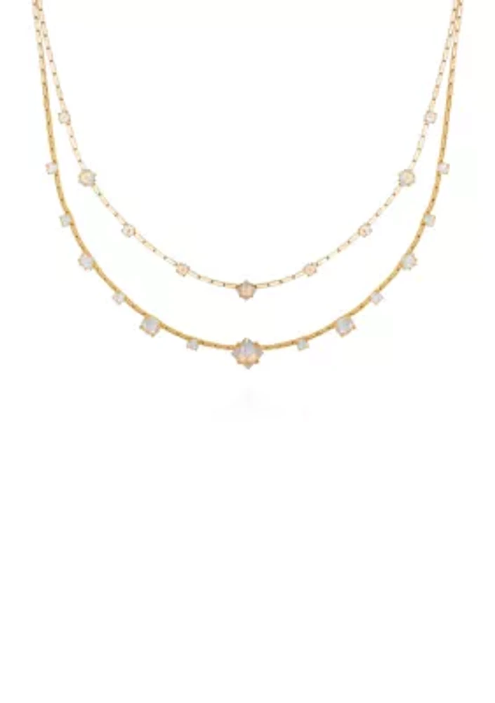 Gold Tone Layered Necklace