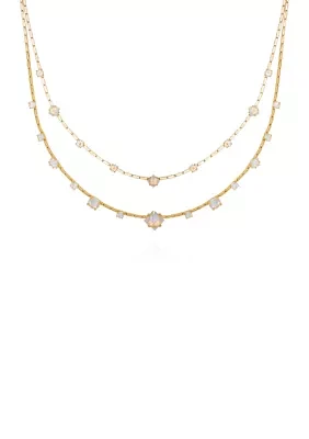 Gold Tone Layered Necklace