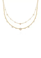 Gold Tone Layered Necklace