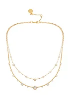 Gold Tone Layered Necklace