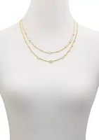 Gold Tone Layered Necklace