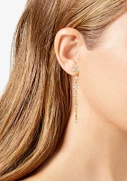 Gold Tone Linear Earrings