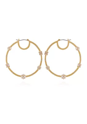 Gold Tone Hoop Earrings