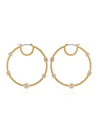 Gold Tone Hoop Earrings