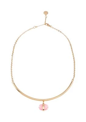 14K Plated Peach Collar Necklace 