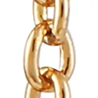 Gold-Tone Crystal Chain Earrings