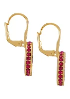 Lever Back Circle Earrings