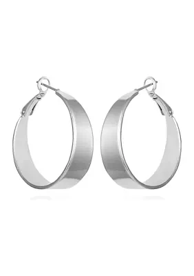 Silver Hoop Earrings