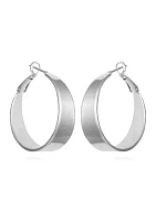 Silver Hoop Earrings