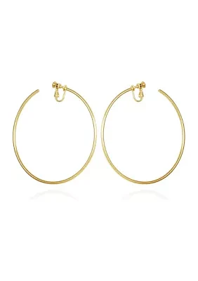 Extra Large Hoop Clip Earrings