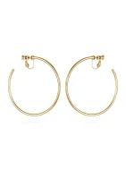  Gold Clip Hoop Earrings