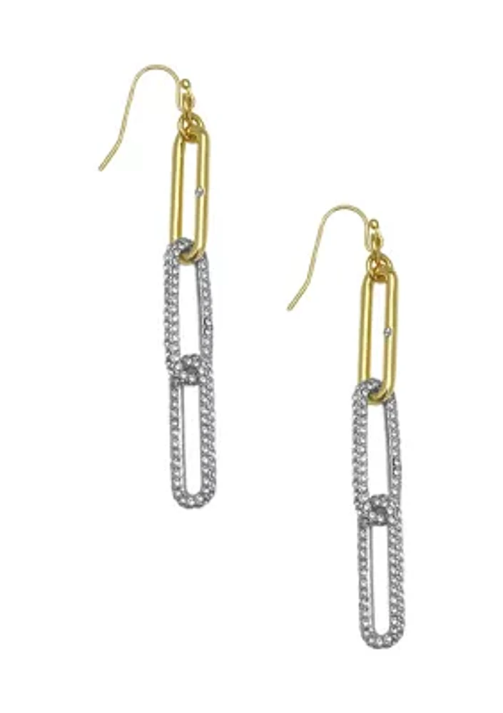  Linear Link Earrings